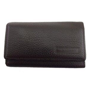 BURBERRY Key holder Dark Brown x Nova Check x Silver Women Authentic secondhand